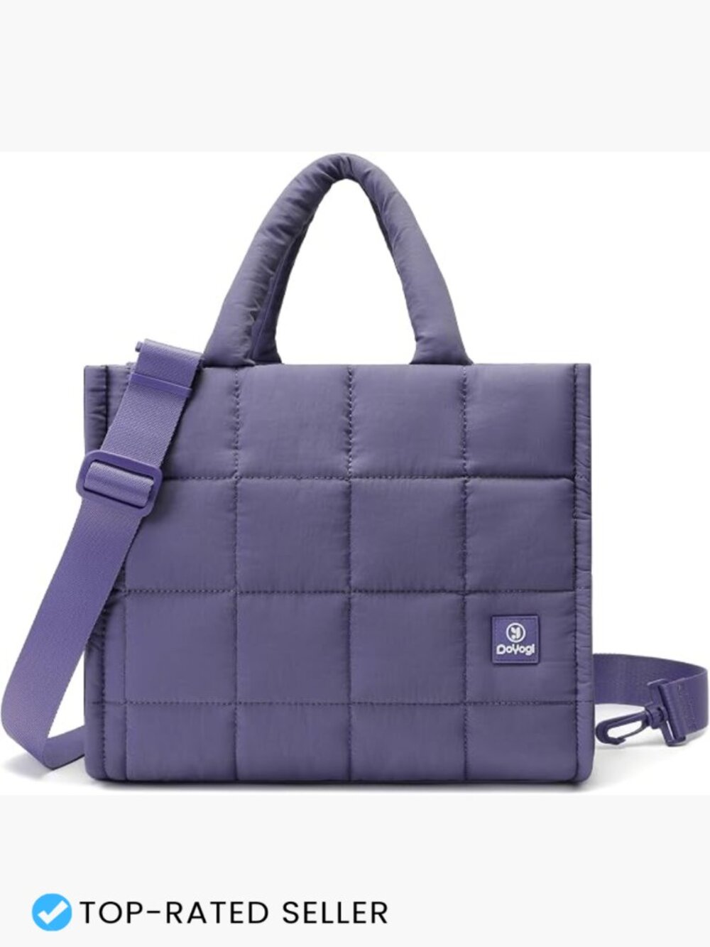 Quilted Crossbody Bag Puffer Tote Shoulder Bag Work Travel Weekender Overnight